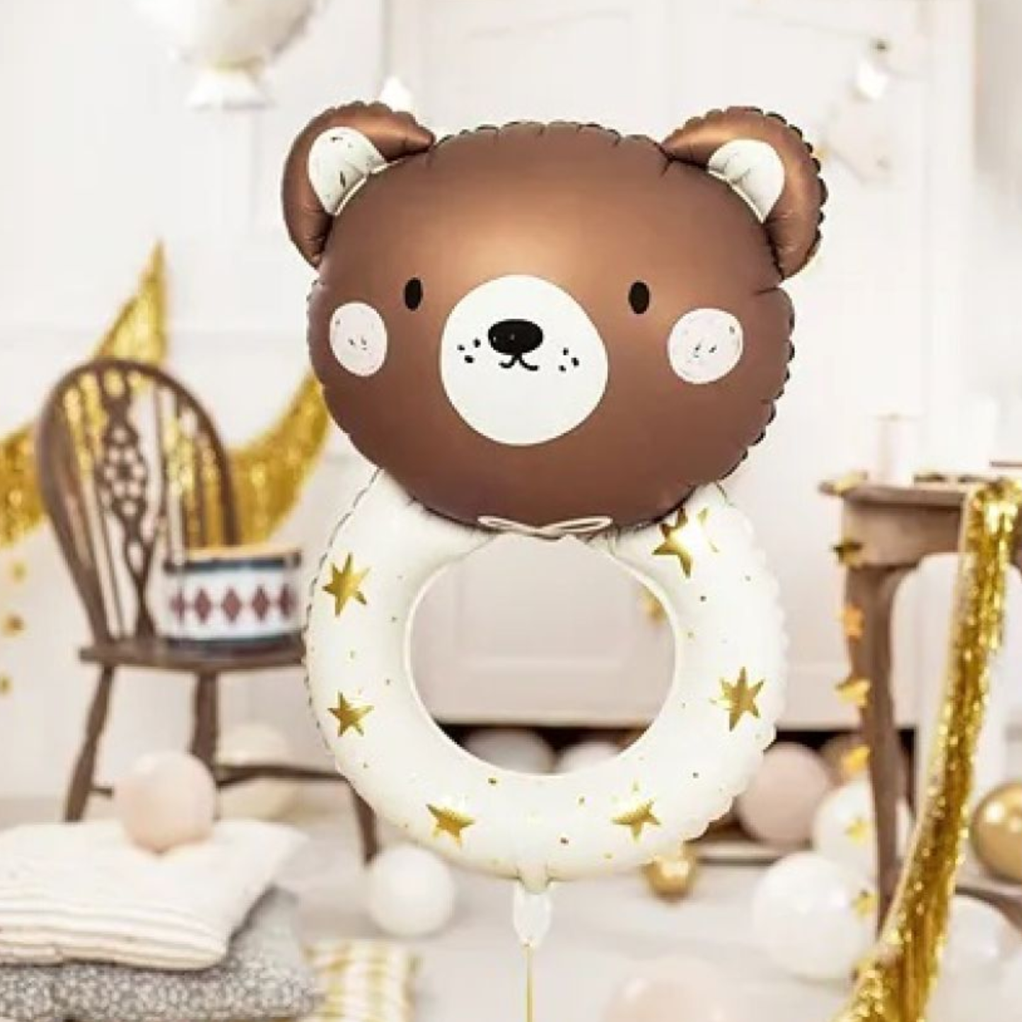 Teddy Rattle 61cm x 88cm Foil Balloon