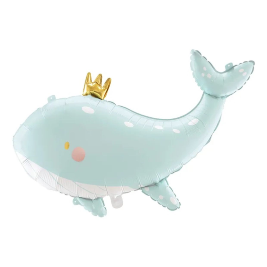 Whale 93cm x 60cm Foil Balloon